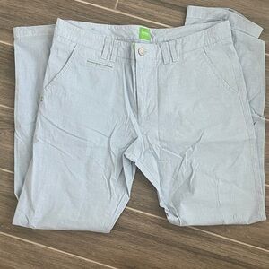 BOSS Light Blue Men’s Chinos with Subtle Green Trim